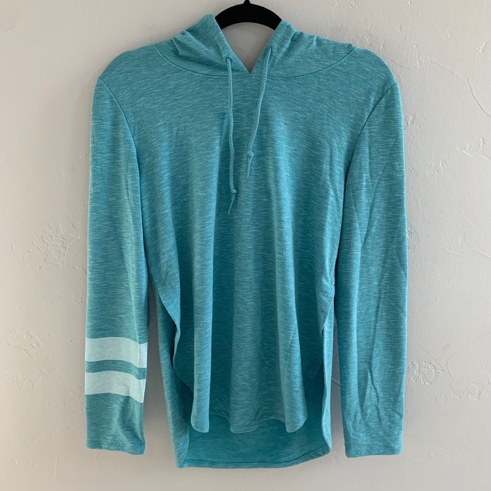 PINK Victorias Secret Blue Hooded Sweatshirt S